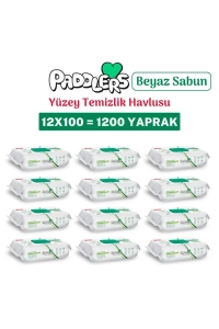 Easy Clean Beyaz Sabun Katkılı Yüzey Temizlik Havlusu 1200 Yaprak (12x100) – Yüksek Hijyen